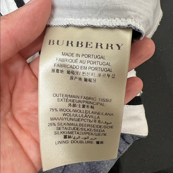 Burberry London Cuffed Straight Leg Trousers | Size 4 - Picture 7 of 8